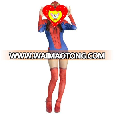 Fashion Cheap adult lycra spiderman costume brazilian carnival costume QAWC-2040