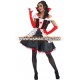 adult Sexy Ladies Queen Of Hearts Fancy Dress Costume longer length dress carnival costume QAWC-2106