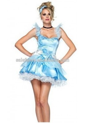 Sexy Womens Princess storybook Babe Cincerella Dress Ladies halloween costume QAWC-2028